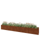 Cortenstaal plantenbak XXL - Rechthoek - 500 x 60 x 60 cm - Zonder bodemplaat