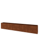 Cortenstaal plantenbak XXL - Rechthoek - 500 x 50 x 80 cm - Met bodemplaat