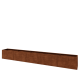 Cortenstaal plantenbak XXL - Rechthoek - 500 x 50 x 60 cm - Met bodemplaat