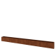 Cortenstaal plantenbak XXL - Rechthoek - 500 x 30 x 40 cm - Met bodemplaat