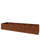 Cortenstaal plantenbak XXL - Rechthoek - 500 x 120 x 80 cm - Zonder bodemplaat