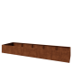 Cortenstaal plantenbak XXL - Rechthoek - 500 x 120 x 60 cm - Zonder bodemplaat