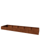 Cortenstaal plantenbak XXL - Rechthoek - 500 x 120 x 40 cm - Zonder bodemplaat