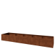 Cortenstaal plantenbak XXL - Rechthoek - 500 x 100 x 60 cm - Zonder bodemplaat