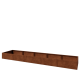 Cortenstaal plantenbak XXL - Rechthoek - 500 x 100 x 40 cm - Zonder bodemplaat