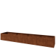 Cortenstaal plantenbak XXL - Rechthoek - 480 x 80 x 60 cm - Zonder bodemplaat