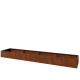 Cortenstaal plantenbak XXL - Rechthoek - 480 x 80 x 40 cm - Zonder bodemplaat