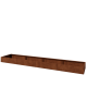 Cortenstaal plantenbak XXL - Rechthoek - 480 x 80 x 30 cm - Zonder bodemplaat