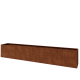 Cortenstaal plantenbak XXL - Rechthoek - 480 x 60 x 80 cm - Zonder bodemplaat