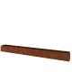 Cortenstaal plantenbak XXL - Rechthoek - 480 x 40 x 40 cm - Met bodemplaat