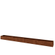 Cortenstaal plantenbak XXL - Rechthoek - 480 x 40 x 30 cm - Met bodemplaat