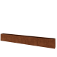 Cortenstaal plantenbak XXL - Rechthoek - 480 x 30 x 60 cm - Met bodemplaat