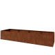 Cortenstaal plantenbak XXL - Rechthoek - 480 x 120 x 80 cm - Zonder bodemplaat