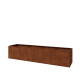 Cortenstaal plantenbak XXL - Rechthoek - 400 x 80 x 80 cm - Zonder bodemplaat