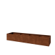 Cortenstaal plantenbak XXL - Rechthoek - 400 x 80 x 60 cm - Zonder bodemplaat