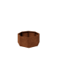 Cortenstaal plantenbak - Achthoek - 96,6 x 96,6 x 40 cm - Zonder bodemplaat