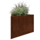 Cortenstaal plantenbak - Driehoek gelijkzijdig - 90,6 x 78,3 x 60 cm - Zonder bodemplaat