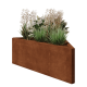 Cortenstaal plantenbak - Driehoek ongelijkzijdig - 112,2 x 60,5 x 40 cm - Zonder bodemplaat
