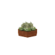 Cortenstaal plantenbak - Achthoek - 289,7 x 289,7 x 60 cm - Zonder bodemplaat
