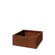 Cortenstaal plantenbak - Vierkant - 100 x 100 x 40 cm - Zonder bodemplaat