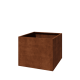Cortenstaal plantenbak - Vierkant - 100 x 100 x 80 cm - Met bodemplaat