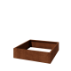 Cortenstaal plantenbak - Vierkant - 120 x 120 x 30 cm - Zonder bodemplaat