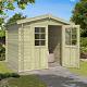 Tuinhuis Ingo 230x230 cm Olijfgroen Geïmpregneerd van Noord-Europees Vuren