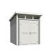 Tuinhuis Kibo 2 200x250 Platinumgrey-wit