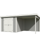 Tuinhuis Lars 500x250 cm Platinumgrey-wit noordeuropees vuren