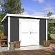 Tuinhuis Lotta 300x250 cm Carbongrey-wit noordeuropees vuren