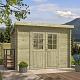 Tuinhuis Nadia 275x175 cm Olijfgroen Geïmpregneerd noordeuropees vuren