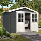 Tuinhuis Norah 275x275 cm Carbongrey-Wit noordeuropees vuren