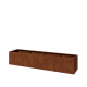 Cortenstaal plantenbak XXL - Rechthoek - 320 x 60 x 60 cm - Met bodemplaat