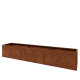 Cortenstaal plantenbak XXL - Rechthoek - 300 x 50 x 50 cm - Met bodemplaat