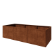 Cortenstaal plantenbak XXL - Rechthoek - 300 x 120 x 80 cm - Met bodemplaat