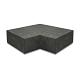 ArtiStone hoekstuk traptreden 90° binnen 40x20 Carbon