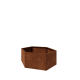 Cortenstaal plantenbak - Zeshoek - 159,3 x 138,6 x 60 cm - Zonder bodemplaat