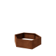 Cortenstaal plantenbak - Zeshoek - 119,3 x 103,9 x 30 cm - Zonder bodemplaat