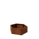 Cortenstaal plantenbak - Zeshoek - 99,3 x 86,6 x 30 cm - Zonder bodemplaat