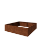 Cortenstaal plantenbak XXL - Vierkant - 240 x 240 x 60 cm - Zonder bodemplaat
