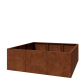 Cortenstaal plantenbak XXL - Vierkant - 180 x 180 x 60 cm - Zonder bodemplaat