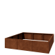 Cortenstaal plantenbak XXL - Vierkant - 180 x 180 x 40 cm - Zonder bodemplaat
