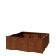 Cortenstaal plantenbak XXL - Vierkant - 150 x 150 x 50 cm - Zonder bodemplaat
