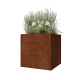 Cortenstaal plantenbak - Vierkant - 80 x 80 x 80 cm - Zonder bodemplaat