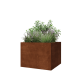 Cortenstaal plantenbak - Vierkant - 80 x 80 x 60 cm - Zonder bodemplaat