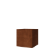 Cortenstaal plantenbak - Vierkant - 60 x 60 x 60 cm - Met bodemplaat