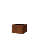 Cortenstaal plantenbak - Vierkant - 60 x 60 x 40 cm - Zonder bodemplaat