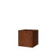 Cortenstaal plantenbak - Vierkant - 50 x 50 x 50 cm - Met bodemplaat
