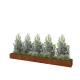 Cortenstaal plantenbak XXL - Rechthoek - 400 x 40 x 30 cm - Zonder bodemplaat