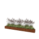 Cortenstaal plantenbak XXL - Rechthoek - 400 x 30 x 30 cm - Met bodemplaat
